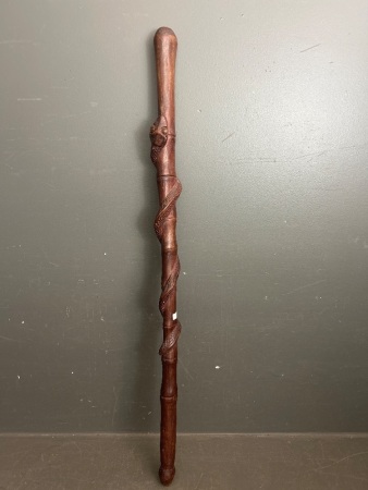  Carved Snake Walking Stick