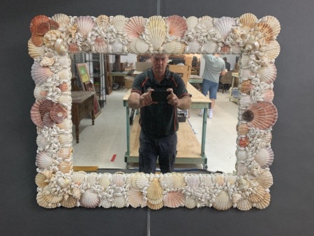 Vintage Shell Mirror