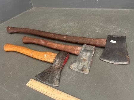 Vintage Keesteel Axe & 2 Hatchets