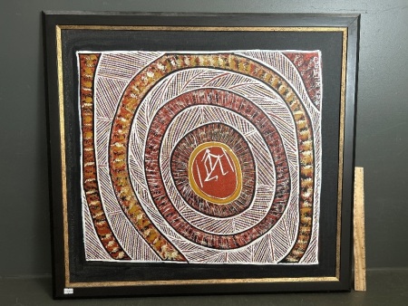 Rex Wilfred Original Aboriginal Painting Acrylic on Canvas