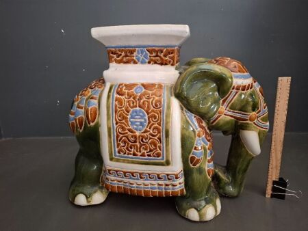 Ceramic Elephant Plant Stand