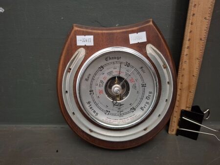 Vintage Edwardian Brown Barometer