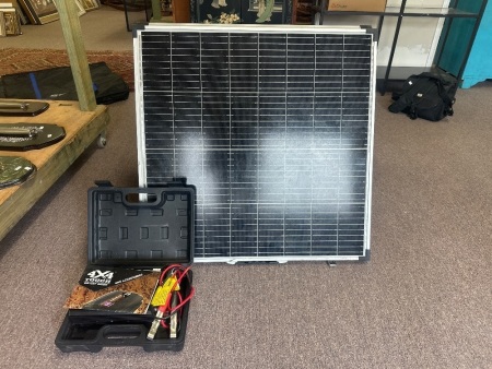 Kings 160W Portable Solar Panels with 4w4 Tough Off Road 600W Power Inverter