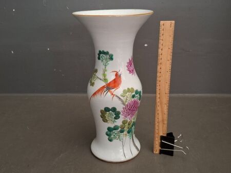 Hand Painted Asian Style Vase