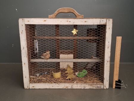 Rustic Bird Cage Diorama