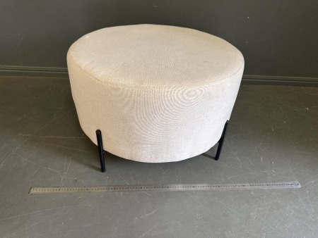 Madras Link Brand Ottoman White