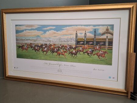 The Greatest Race Never Won signed by Bart Cummings 107 of 150