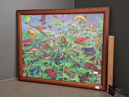 Framed 3D Frog Jigsaw Puzzle