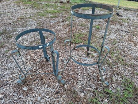 2 Metal Plant Stands