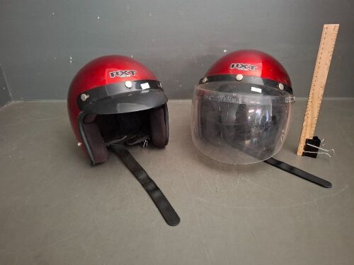 2x RXT Motorbike Helmets - Both Size Small