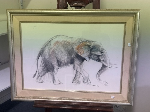 Maragaret Woodward Large Elephant Pencil & Crayon