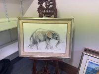 Maragaret Woodward Large Elephant Pencil & Crayon - 2