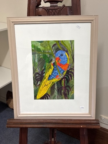 Rainbow Lorikeet Oil by Jan McCloskey
