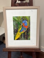 Rainbow Lorikeet Oil by Jan McCloskey