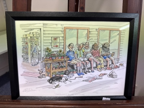 The Blokes do the Shopping Print by Colin Parker