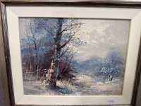 Winter Time Oil on Board signed bottom right - 2