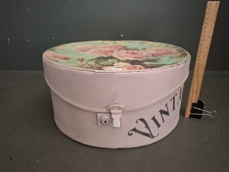 Vintage Upcycled Hat Box