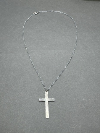 Silver Crucifix on Necklace