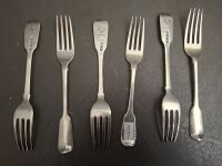 12x Sterling Silver Hallmarked Forks - 2