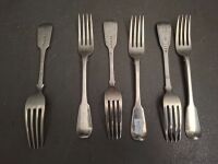 12x Sterling Silver Hallmarked Forks - 3