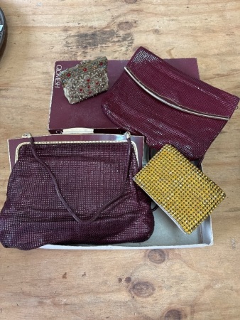 3x Vintage GlowMesh Bags