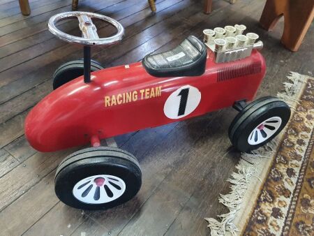 Red Childs Pedal Racing Car